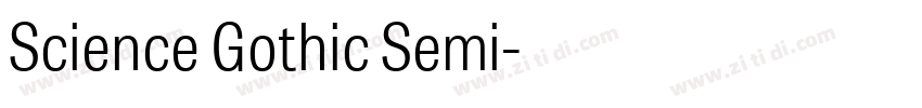 Science Gothic Semi字体转换